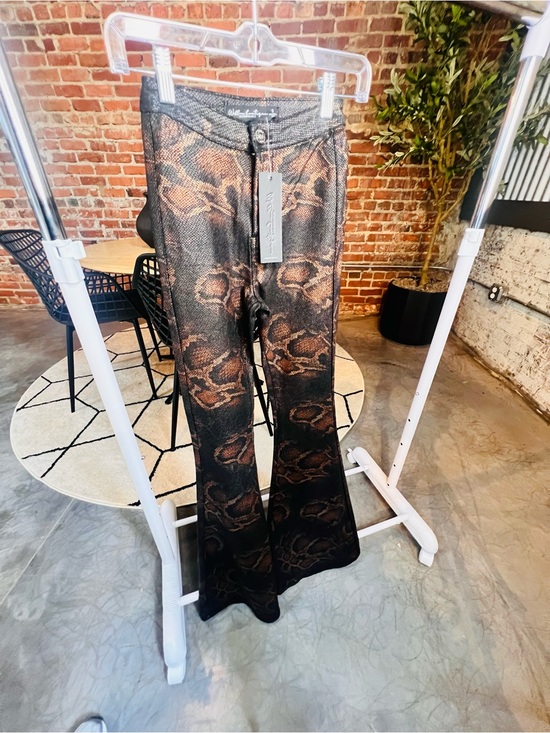 Willow Boutique Clothing Co. Pants - Snake Print Flare Pants | High Rise Stretch Bootcut | NWT